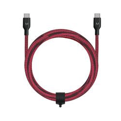 CORD+ 2m USB-C - USB-C Nylon Cable - Merlot Red