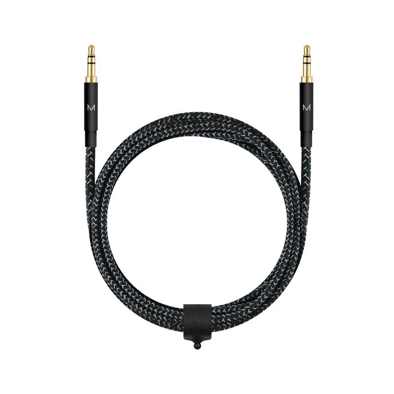 CORD 2m Aux to Aux Nylon Cable - Black