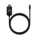 CORD 2m USB-C to HDMI A Male Nylon Cable- Black