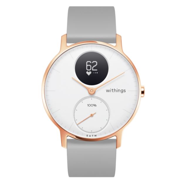 Scanwatch 38mm - Rose Gold White, Grey Wristband