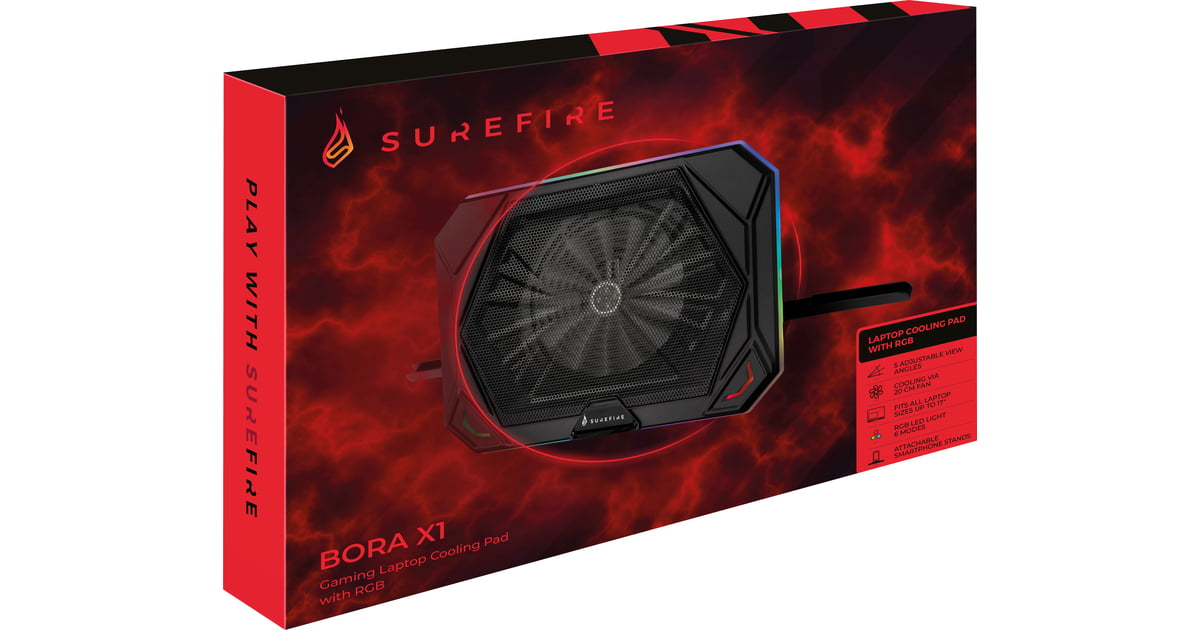 Surefire Bora X1 Gaming Laptop Cooling Pad w RGB
