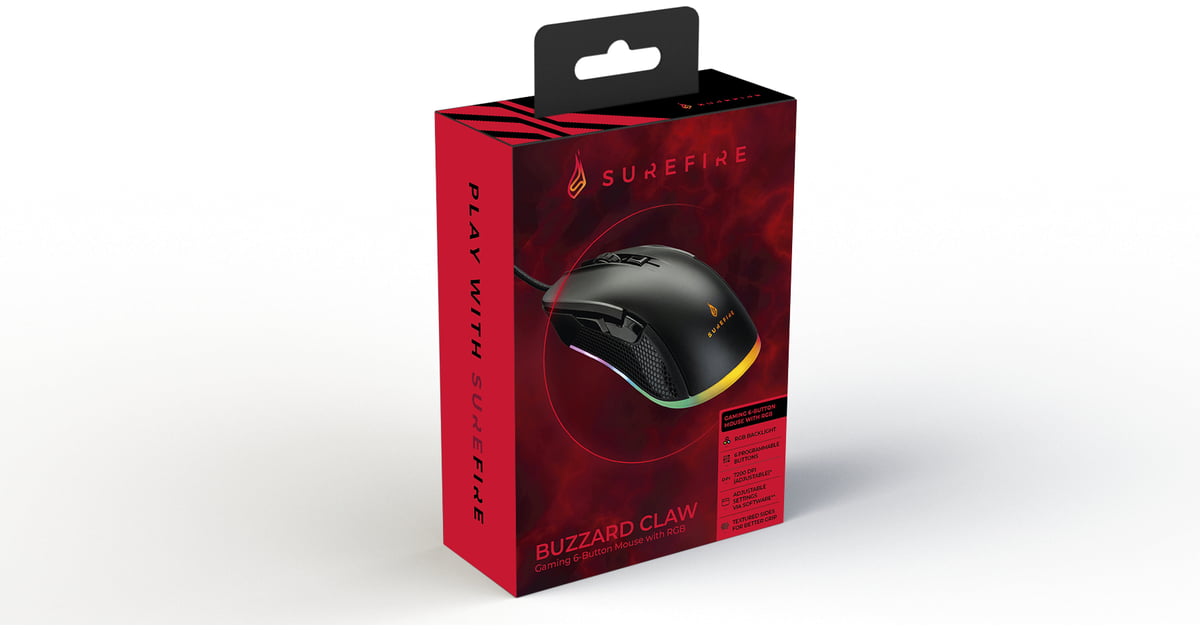 Surefire Buzzard Claw  6-Button Mouse with RGB