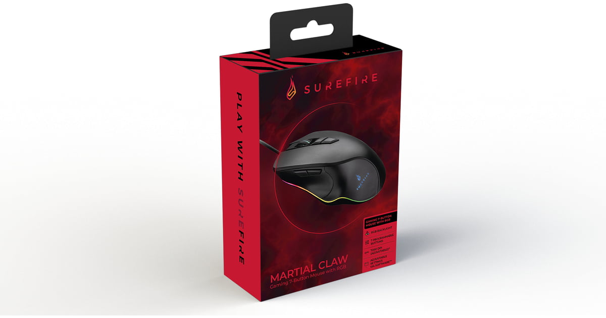 Surefire Martial Claw  7-Button Mouse with RGB