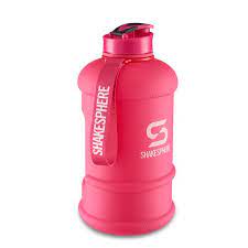 1.3L matte pink Hydration jug with white logo -CR