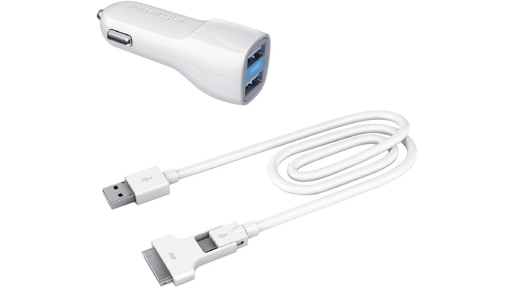 innergie CAR CHARGER 10W & Duo cable mini usb and