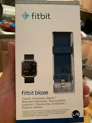 Fitbit BLAZE Classic Accessory Band Blue Large