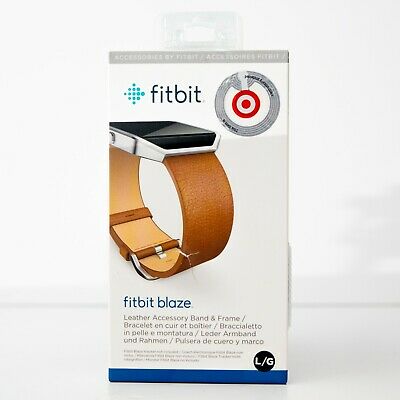 Fitbit BLAZE Accessory Band Leather Camel Large