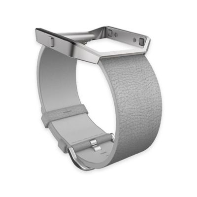 Fitbit BLAZE Accessory Band Leather Mist Grey Smal