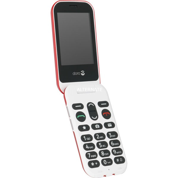 Doro 6040 Red Flip Phone