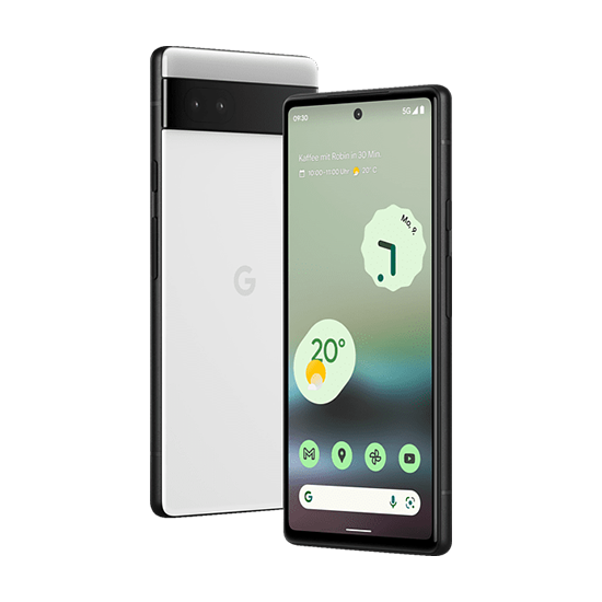 Google Pixel 6a 5G Dual Sim 6GB RAM 128GB - Chalk White DE