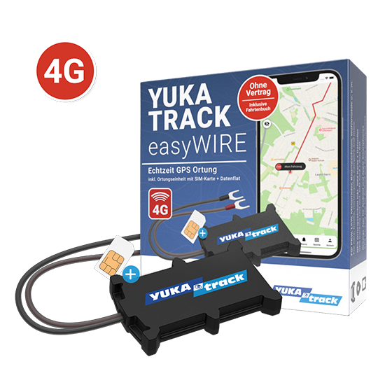 IoT YUKAtrack easyWire 4G AIO GPS Car Tracker with SIM + Data Flat