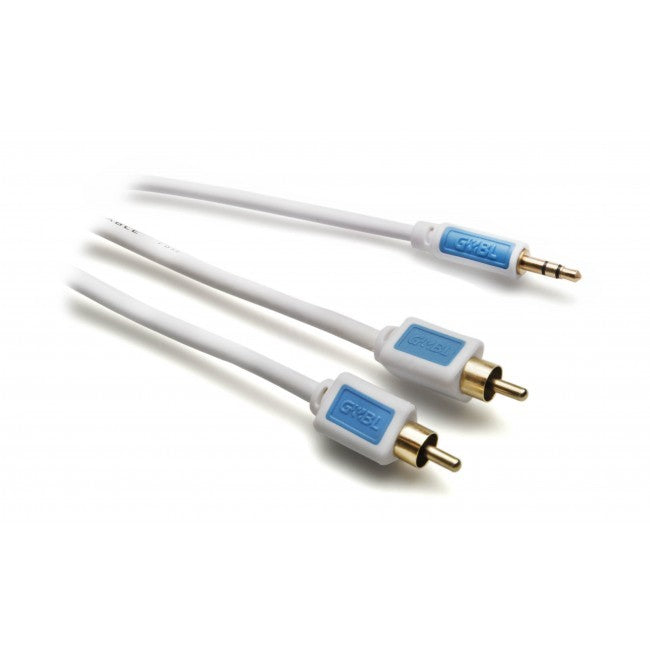 6738 - Audio cable JACK 3.5 m - 2 RCA m L.2.5m