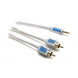 6738 - Audio cable JACK 3.5 m - 2 RCA m L.2.5m