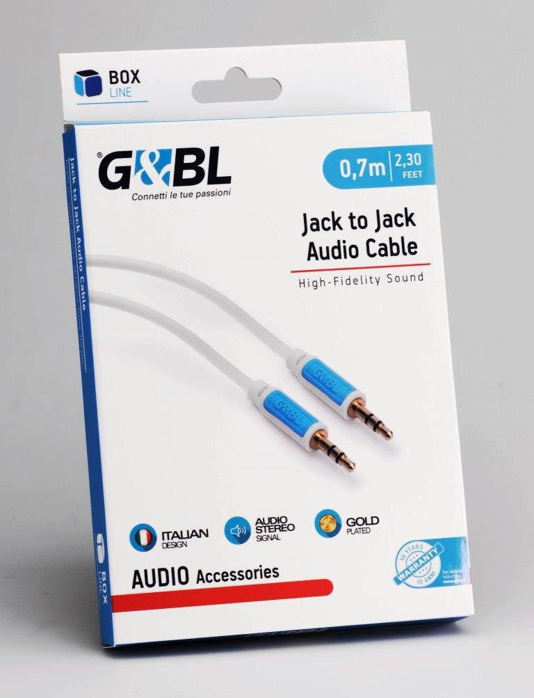 6739 - Audio cable JACK 3.5 m - JACK 3.5 m L.07m