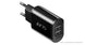 8017 - Dual Usb wall charger 3100mA EU PLUG black