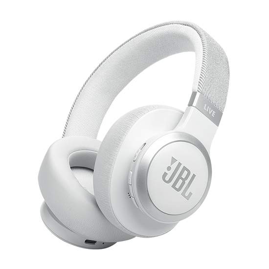 JBL Live 770NC Over Ear Bluetooth Headset - White