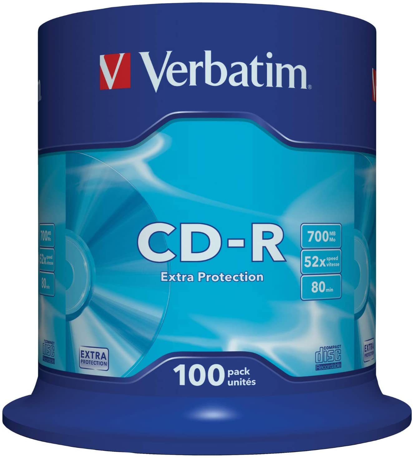 CD-R 700MB 52X EXTRA PROTECTION SURFACE (100 PCK)