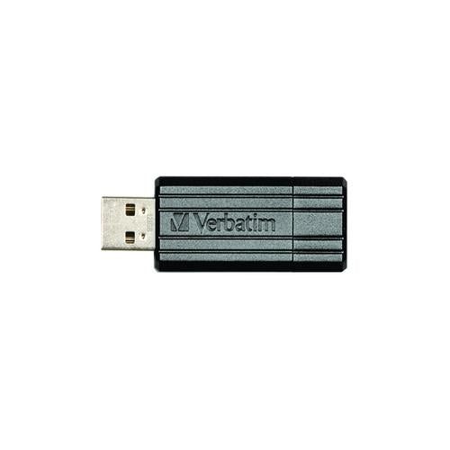 Verbatim USB DRIVE 2.0 PINSTRIPE 128GB BLACK