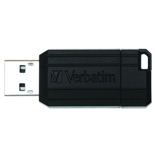Verbatim USB DRIVE 2.0 PINSTRIPE 64GB BLACK