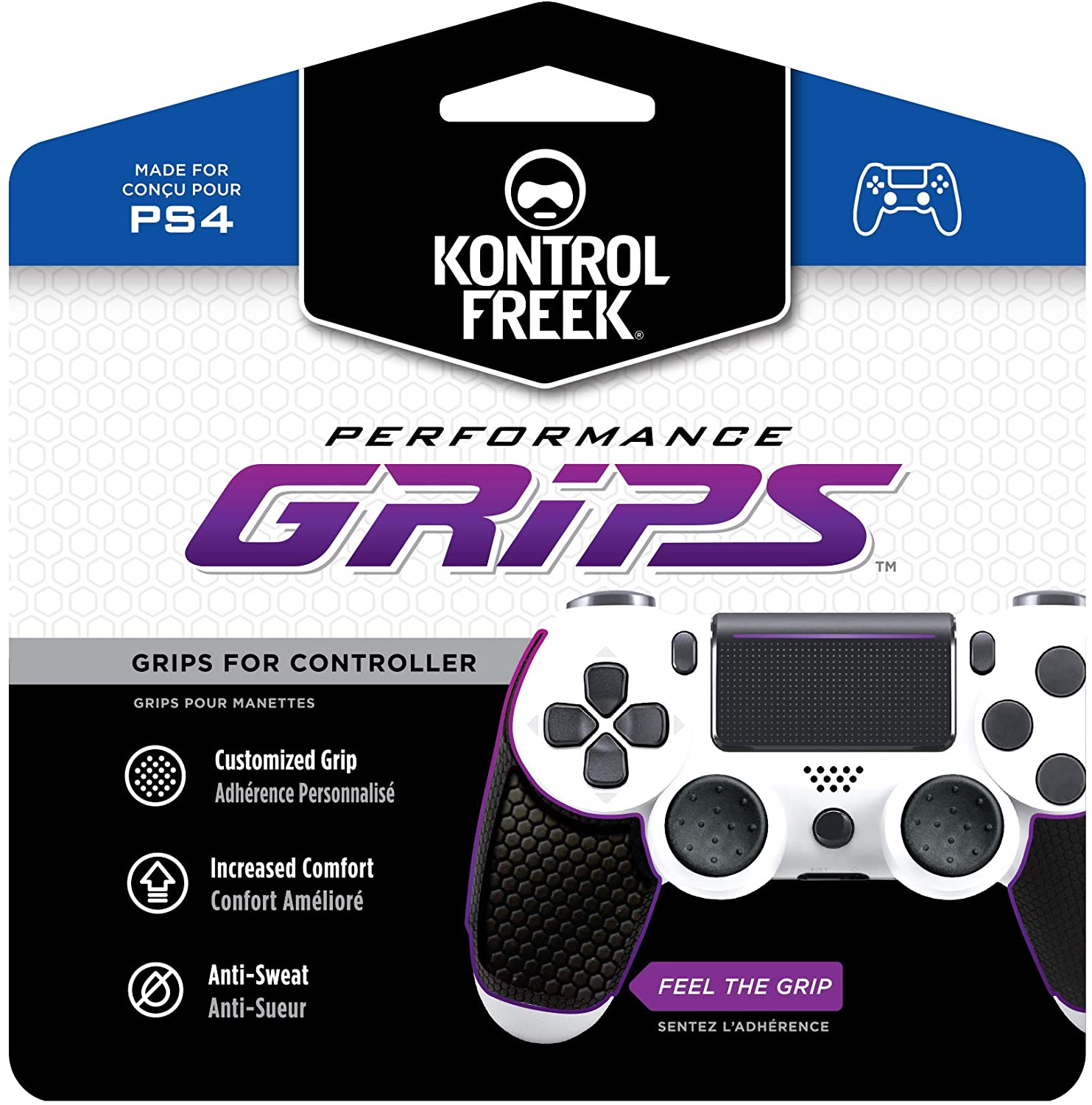 KontrolFreek - Performance Grips (Black) - PS4