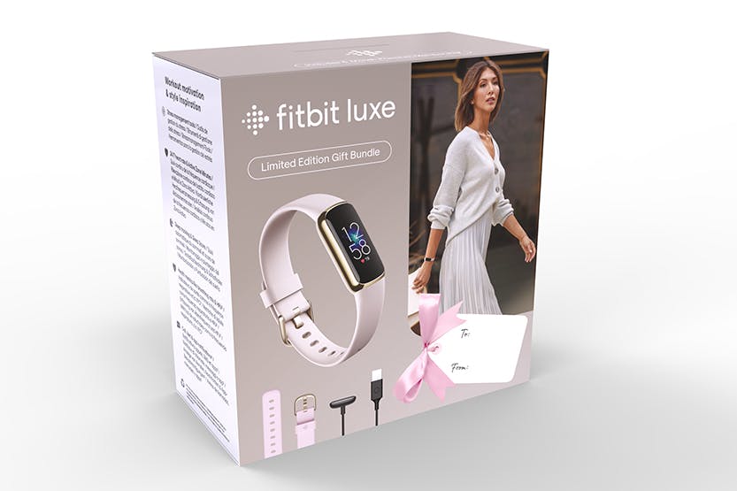 Fitbit Luxe,White/Gold,EU, Gift Bundle