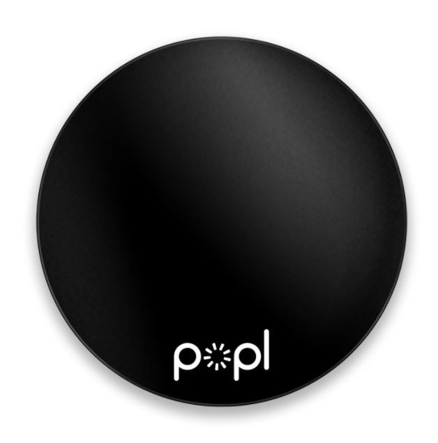 Flat black Popl phone tag