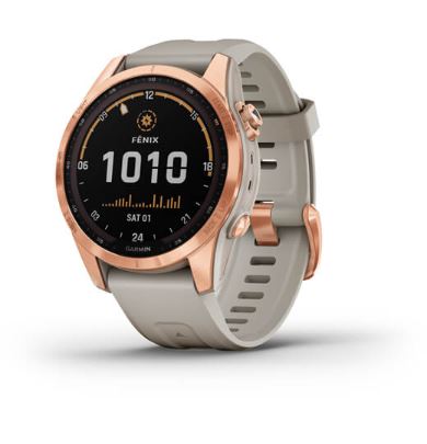 fenix 7S Sol,Rose Gold w/Light Sand Band