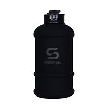 1.3L matte black Hydration Jug w/ black logo -CR