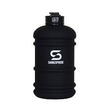 2.2L matte black Hydration Jug w/ white logo -CR