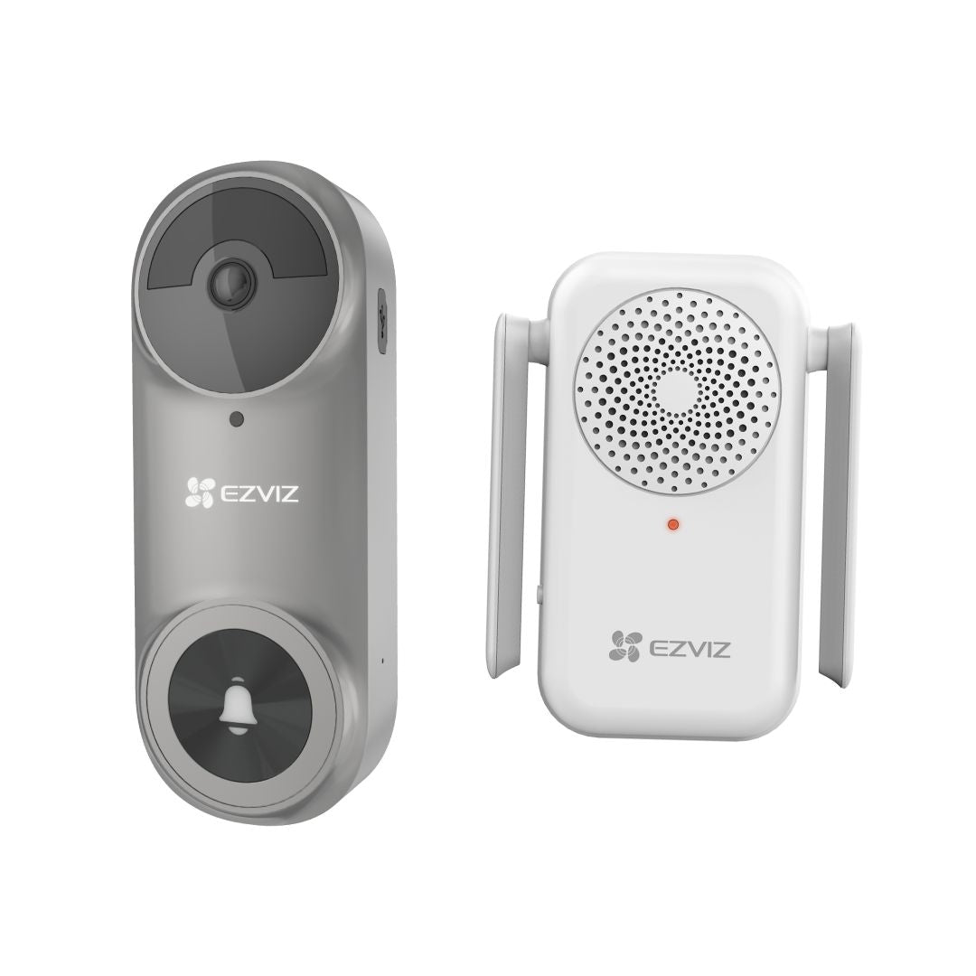 DB2 3MP Grey 3MP 2K Battery Video Doorbell Kit