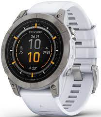 Garmin epix PRO (g2), 47mm, Sapphire, Titanium with Whitestone Band