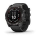 Garmin fenix 7X Pro Solar, Slate Grey Steel with Black Band