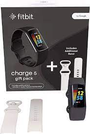 Fitbit Charge 5,Graphite/Black Bundle