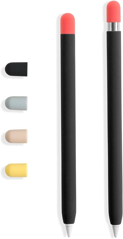 doodroo Skin for Apple Pencil Black W/5 Caps *C