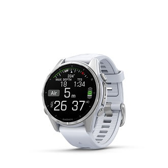 Fenix 8 43mm,AMOLED,Glass,BareSS/Whitestone,WhitestoneBnd,WW