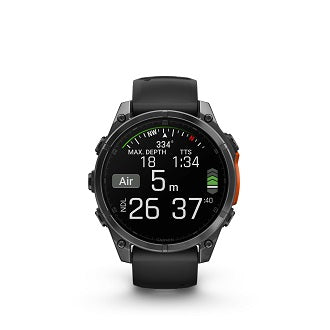 Fenix 8 47mm,AMOLED,Glass/SS,SlateGray Steel/Black,BlkBnd,WW