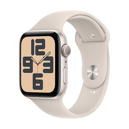 Watch Apple Watch SE2 (2023) GPS 44mm Starlight Aluminium Case with Sport Band M/L - Starlight