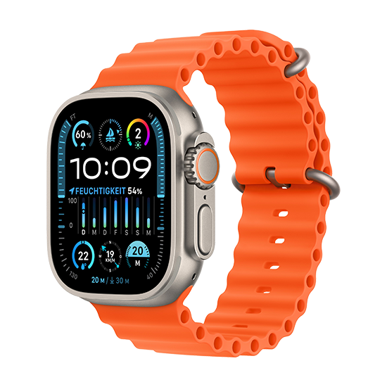 Watch Apple Watch Ultra 2 LTE 49mm Titanium Case with Ocean Band - Orange