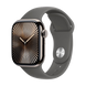 Watch Apple Watch Series 10 GPS + Cellular 42mm Natural Titanium Case with Sport Band S/M - Stone Grey