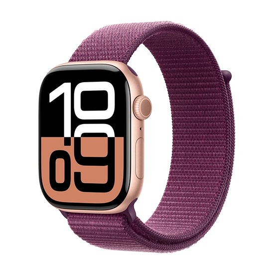Watch Apple Watch Series 10 GPS + Cellular 46mm Rose Gold Aluminium Case with Sport Loop - Rose