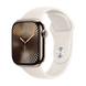 Watch Apple Watch Series 10 GPS + Cellular 46mm Gold Titanium Case with Sport Band M/L - Starlight