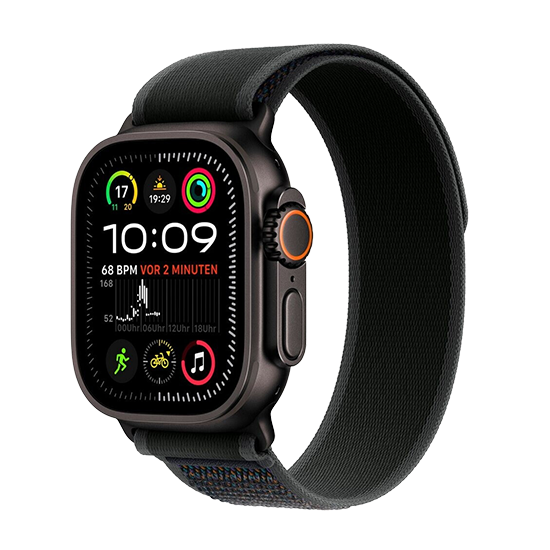 Watch Apple Watch Ultra 2 (2024) LTE 49mm Black Titanium Case with Trail Loop S/M - Black