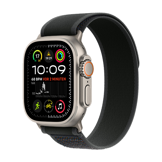 Watch Apple Watch Ultra 2 Natural LTE 49mm Titanium Case with Trail Loop S/M - Black