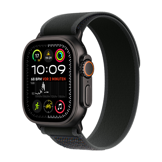 Watch Apple Watch Ultra 2 Black LTE 49mm Titanium Case with Trail Loop M/L - Black