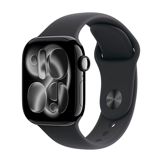 Watch Apple Watch Series 11 (2025) GPS 42mm Jet Black Aluminium Case with Black Sport Band M/L - Black