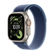 Watch Apple Watch Ultra 3 (2025) 5G 49mm Natural Titanium Case with Trail Loop M/L - Blue/Bright Blue
