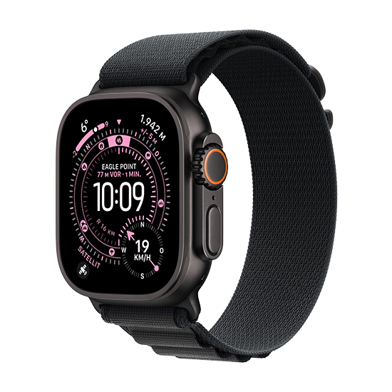 Watch Apple Watch Ultra 3 (2025) 5G 49mm Black Titanium Case with Alpine Loop S - Black