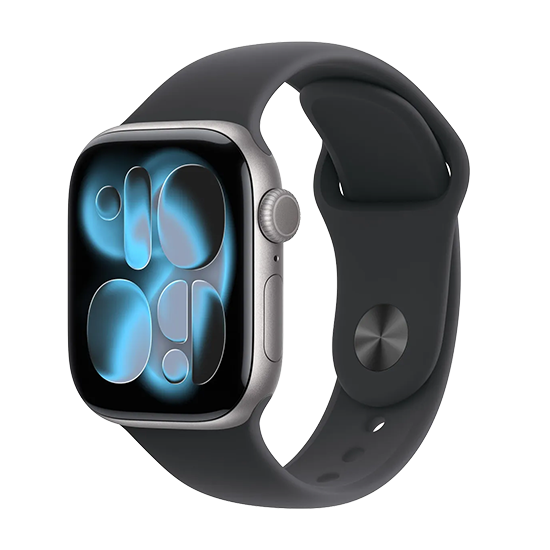 Watch Apple Watch Series 11 (2025) GPS 42mm Space Grey Aluminium Case with Sport Band M/L - Black