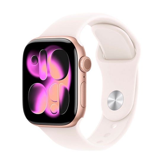 Watch Apple Watch Series 11 (2025) GPS 42mm Rose Gold Aluminium Case with Sport Band M/L - Light Blush