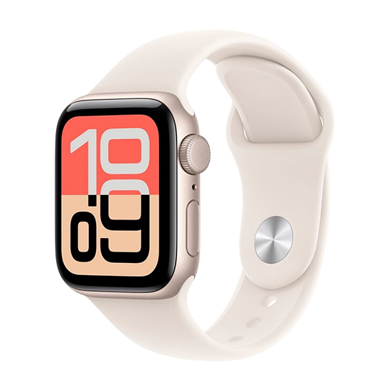 Watch Apple Watch SE 3 (2025) GPS 40mm Starlight Aluminium Case with Sport Band S/M - Starlight